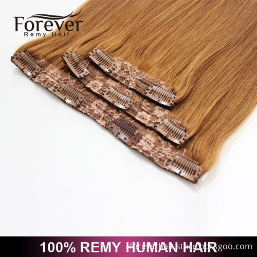 Forever High Quality Wholesale Price Accept OEM ODM 100 Remy All Color Clip In Hair Extension